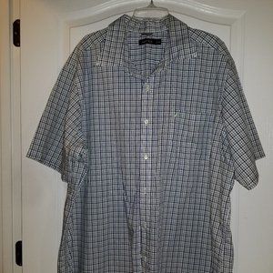 Nautica Big and Tall Button Down Plaid Shirt